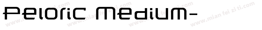 Peloric Medium字体转换